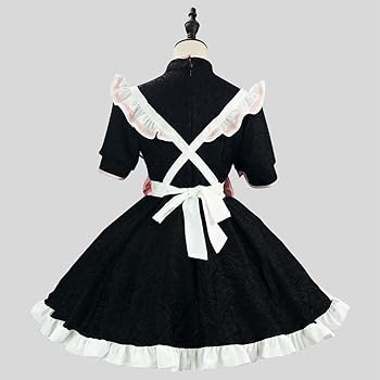 コスプレ 中華メイド服 黒 Mサイズ カンフー チャイナメイド 衣装ワンピース Amazon.co.jp: [スフォン] メイド服 チャイナワンピース 大きい